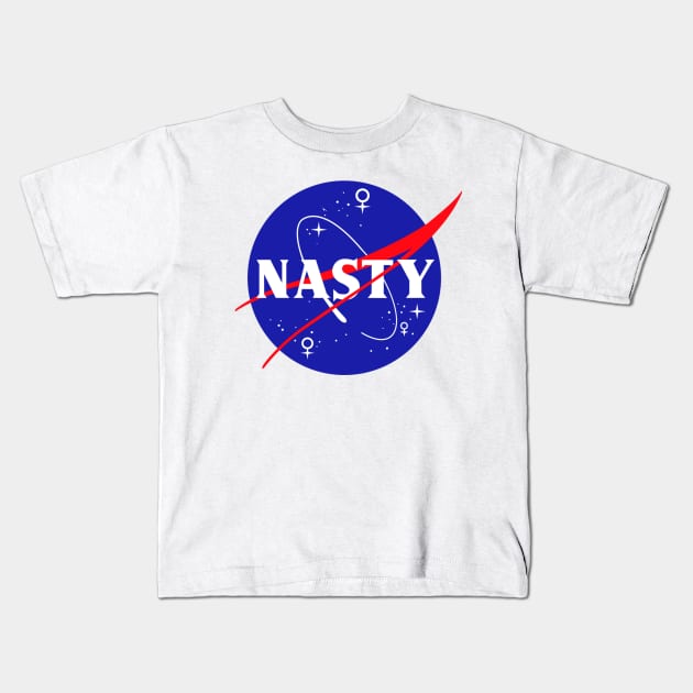 Nasty NASA Kids T-Shirt by AV_LAMP